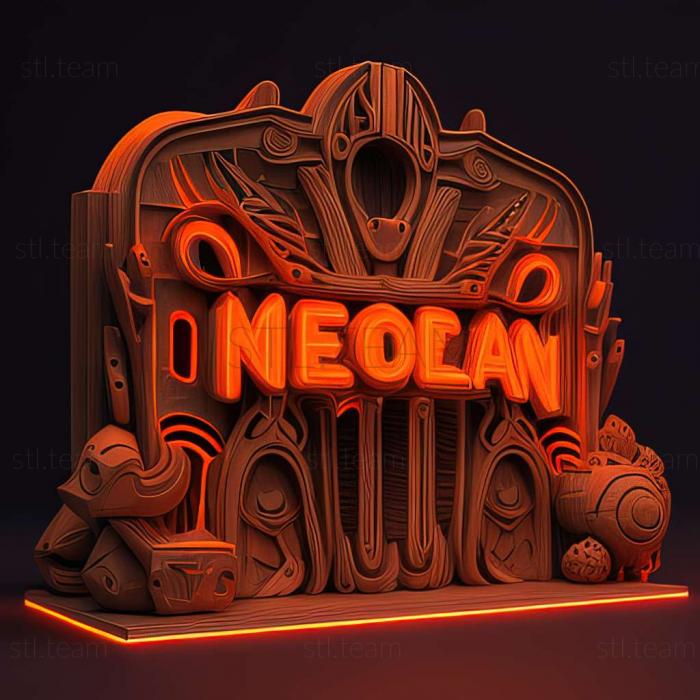 3D model Neon Arena game (STL)